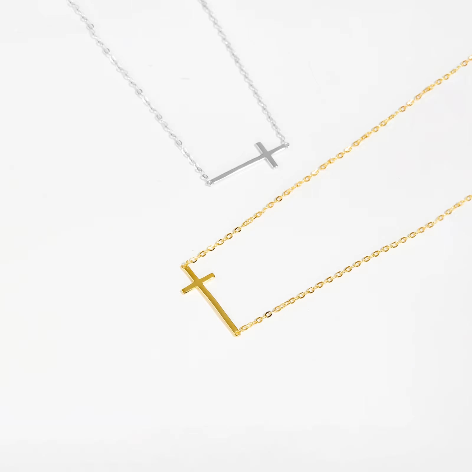 Puregrace™ 925 Sterling Silver Cross Necklace – Timeless Elegance, Redefined